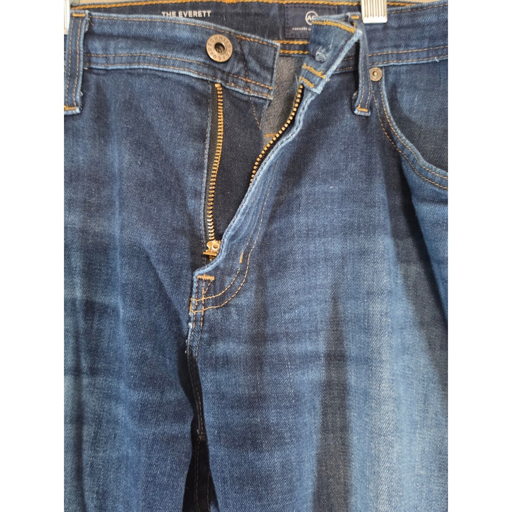 AG Adriano Goldschmied The Everett Slim Straight Mens Dark Wash Jeans 34x32 - Picture 2 of 10